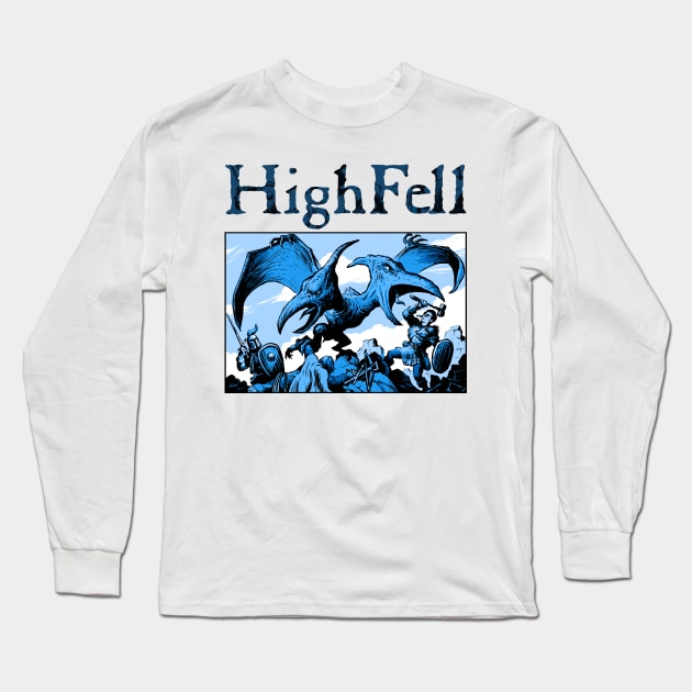 HighFell (Blue 2) Long Sleeve T-Shirt by Owlbear Fur Company